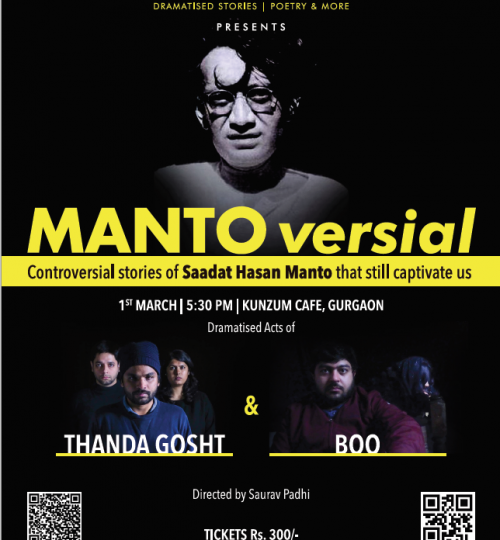 A play of 2 Manto stories - Adapted 7 Directed by Saurav Padhi Merry Go Round Entertainment